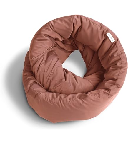 Huzi Travel Case For Infinity Pillow - Cotton Drawstring Pouch With Carry Strap