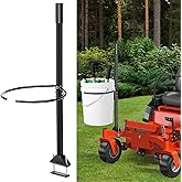 Saillong Zero Turn Mower Bucket Holder, Compatible with Zero Turn Riding Lawn Mower, 5 Gallon Detachable Steel Trash Bucket Handle for Outdoor Garden Trash Yard Cleaning Grabber Tool