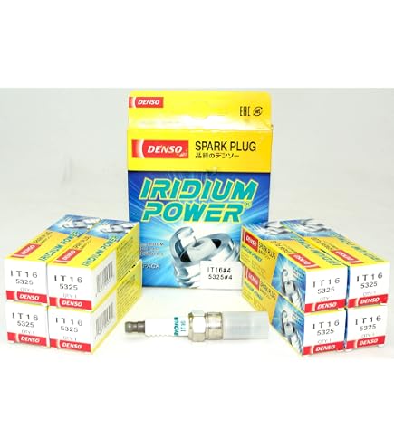Denso Platinum TT Spark Plug Set (8 Pieces) – PT16TT / 4511, Pre-Gapped, More Spark & Power