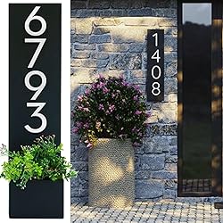 5 Inch Adhesive Numbers, White house Numbers for