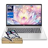 HP Business Copliot AI Laptop PC, 17.3" Touchscreen, Ultra 7 255U, 16GB DDR5 RAM, 1TB SSD, Wi-Fi 6, Win11 Home, Backlit Keyboard, Webcam, Fingerprint Reader, Bundle with PCO Laptop Cooler