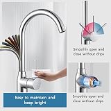 Hapilife Kitchen Sink Mixer Tap Single Lever Monobloc Polished Chrome 1 Hole view 9