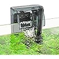 hygger Aquarium HOB Filter 210 GPH for 15-40 Gallon Fish Tank Power Filter with Adjustable Water Flow Extendable Intake Tube External Hang-On Back Filter