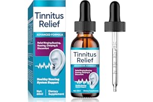 HEMIR Tinnitus-Rêlief-for-Ringing-Ears Effectively-Natural-Ingredients-Ear-Ringing-Rêlief-Drops Soothes-Headache-and-Improves-Hearing-Tinnitus-Oil, 60ml