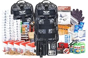 Stealth Angel Survival - 72 Hour Family Emergency Kit - 1-5 Person Survival Bag for Earthquakes, Hurricanes, and Other Natural Disasters