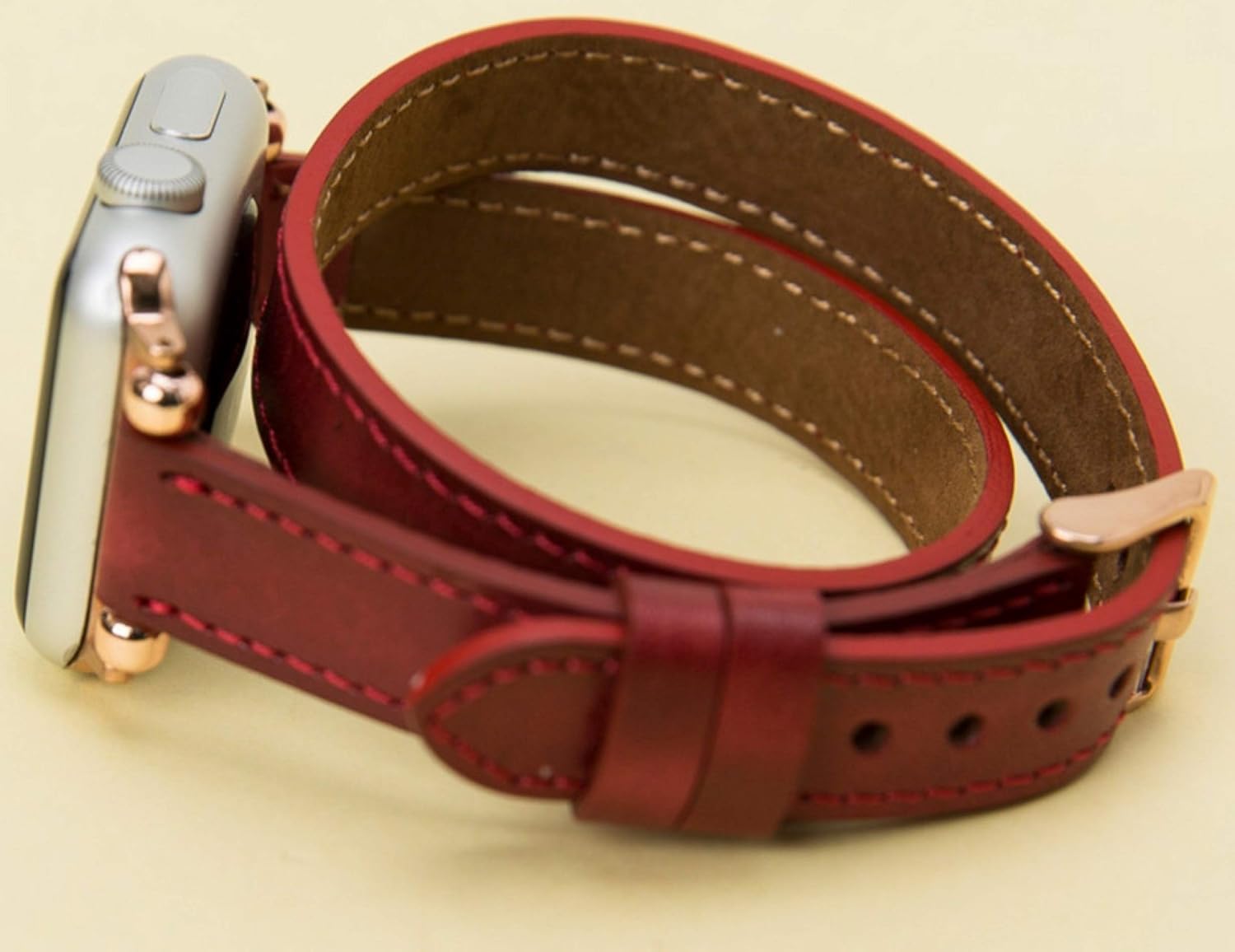 apple watch space grey with gold band