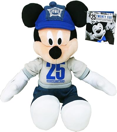 Amazon ディズニー Disney Paris ミッキー ぬいぐるみ 25周年記念 キャップ おまけ付き パリ Dlp 海外ディズニー限定 ぬいぐるみ おもちゃ
