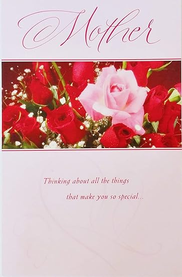 Amazon Com Happy Valentine S Day Greeting Card For Mother Mom Thinking Of You And Appreciating You Red Roses Theme Office Products