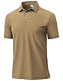EEQ Boys Golf Shirts Brown Khaki Polo Shirt for