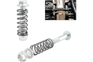 CARLEEF M10x1.25x75mm Exhaust Bolts and Nuts Kit,Includes 2 Sets Exhaust Manifold Bolts+Exhaust Springs+Nuts+Gaskets,Auto Parts Replacement Exhaust Bolt and Spring Hardware Kit (M10x1.25)
