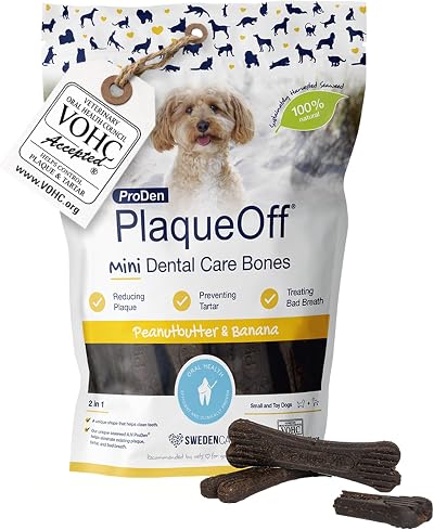 ProDen PlaqueOff Dental Bones for Small Dogs 20 Peanut Butter Banana