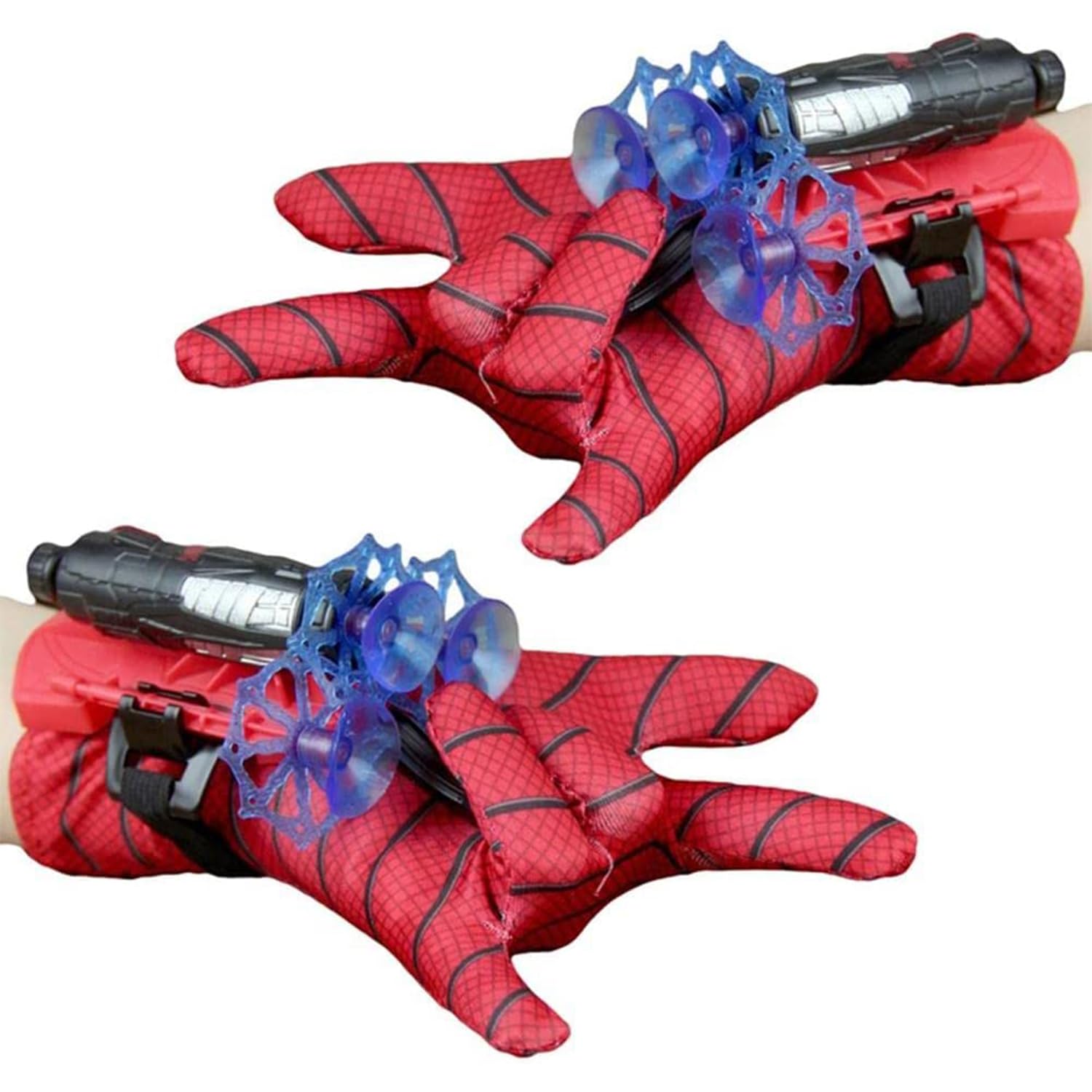 2 Spider Gloves Spider Web Throwers for Kids and Adults - Suction Cup Dart Throwers - Comics Super Hero Disguise - Cosplay Costume - Original Corner®