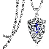 Zoxuxiwu Masonic Necklace for Men 925 Sterling Silver Masonic Gifts Freemason Jewelry Gifts for Men Women