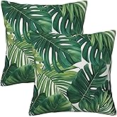 Taekifiyy Palm Tropical Throw Pillow Covers 18x18 Inch Set of 2 Western Decorative Cushion Cases for Couch Living Room Bedroom