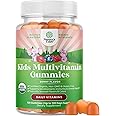USDA Organic Kids Multivitamin Gummies - Vegan Organic Multivitamin for Kids 2+ with 14 Essential Vitamins and Minerals - Daily Gummy Multivitamins Vegan Nut Free & Non-GMO (120 Count)