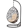 Christopher Knight Home CKH Wicker Tear Drop Hanging Chair, Brown