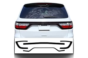 BOGAR TECH DESIGNS Tinted Rear Racetrack Kit Overlay Tint Compatible with Dodge Durango 2014-2025, Dark Smoke