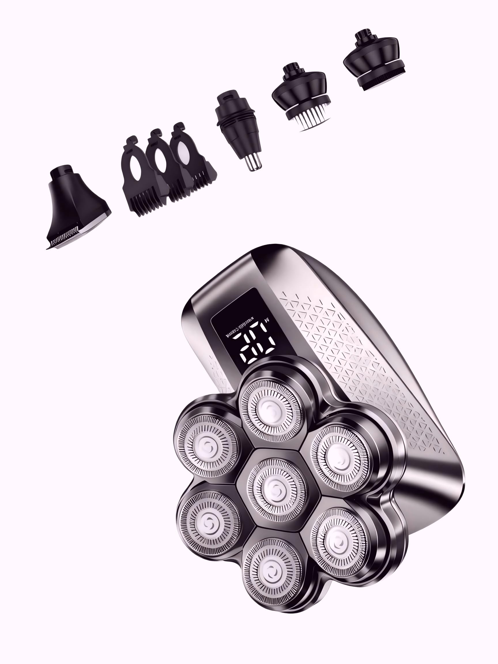 Photo 1 of Head Shavers for Bald Men, 5-in-1,IPX7 Wet/Dry Use, Head Shaver,Charge,756709185318