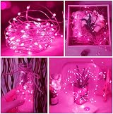 Dalugo Pink Battery Fairy Lights 3M 30 LED for Girls Bedroom Valentine's Day view 6