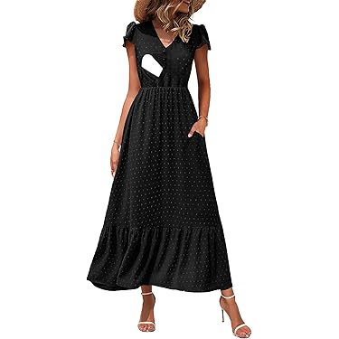 fall dress with slit Olivia Nursing Dress XS / Heather Blue main image 0