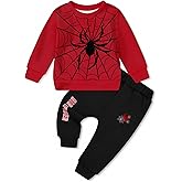 SOLOYEE Toddler Baby Boy Clothes Fall Winter Outfit Long Sleeve Sweatshirt Pullover Tops + Sweatpants 2pcs Sweatsuit Set 1-5T