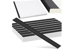 Estunet 1000 Pcs Black Blueprint Binding Strips Blank Binding Strips for Blueprint Construction Paper Poster Plans Drawings A