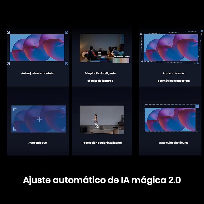 M2SE Pro - Mini Projetor Laser Trichroma UHD 4K Smart TV, 65 a 200 polegadas, 1150 lúmens, Dolby Vision, áudio 2x10W, zoom ótico, autofoco, proteção ocular, correção automática keystone