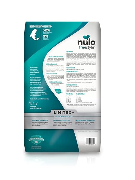 NULO FREESTYLE LIMITED INGREDIENT DRY DOG FOOD – HIGH PROTEIN SALMON RECIPE, NATURAL GRAIN FREE DOG FOOD FOR PUPPIES & ADULTS, SMALL, MEDIUM AND LARGE BREED KIBBLE, 5.5LB BAG
