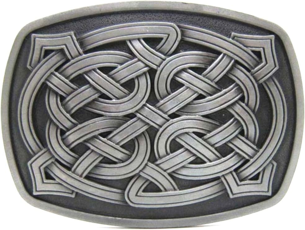 Balabalam Celtic Knot Metal Belt Buckles Cool Cowboy Western Belt Buckle for Men
