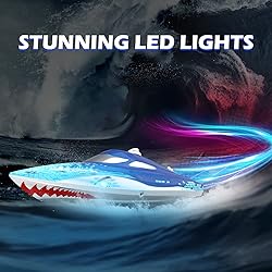 DEERC Full Proportional Remote Control Boat with