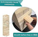 JacJoe All Pro Tumble Tower Game 60 Wood Blocks 20 Rows 12 x 4 x 2.5 cm Outdoor view 3