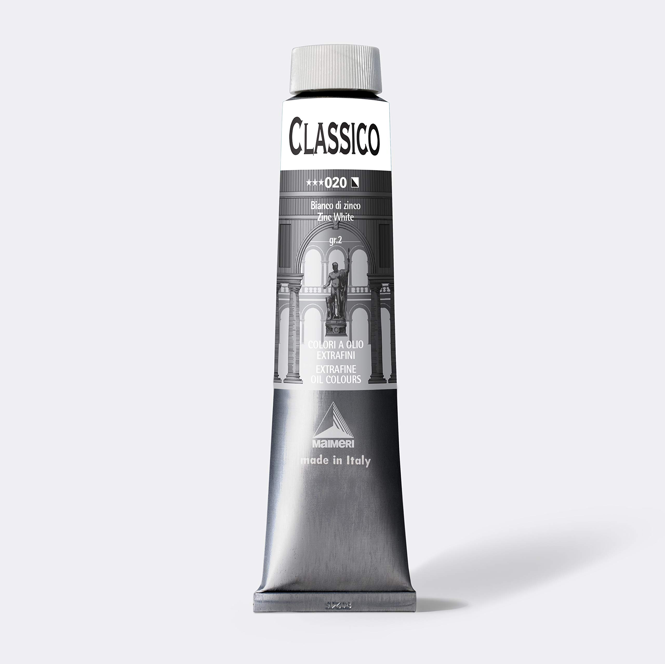 Maimeri Classico 200 ml, Extra Fine Artist Oil Colour, Zinc White