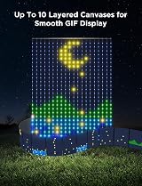 Govee Curtain Lights Smart LED RGBIC 520 LEDs 5x6.6ft DIY GIF 3 sizes view 6