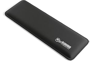 Glorious Gaming Wrist Pad/Rest - Compact - Mechanical Keyboards, Stitched Edges, Ergonomic | 12x4 inches/ (0.7in/17mm) Thickness (GSW-75) Black