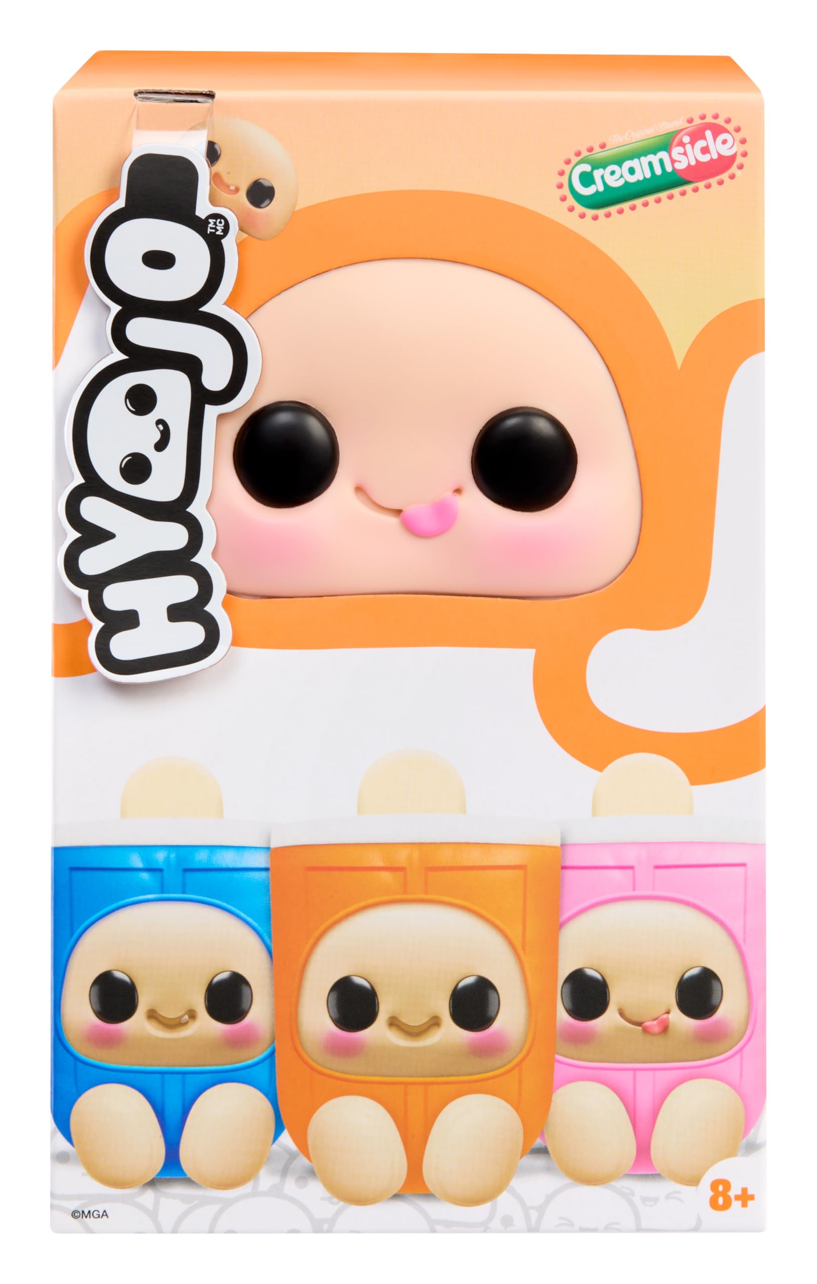 Hyojo Creamsicle Series, Blind Box Collectible Plush, Limited Edition Toy Gift for All Ages, 3 to Collect, Orange, Raspberry and Blueberry