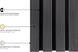 Fuse Acoustic Wall Panels Charcoal Oak 240cm x 60cm Pack of 3 view 6