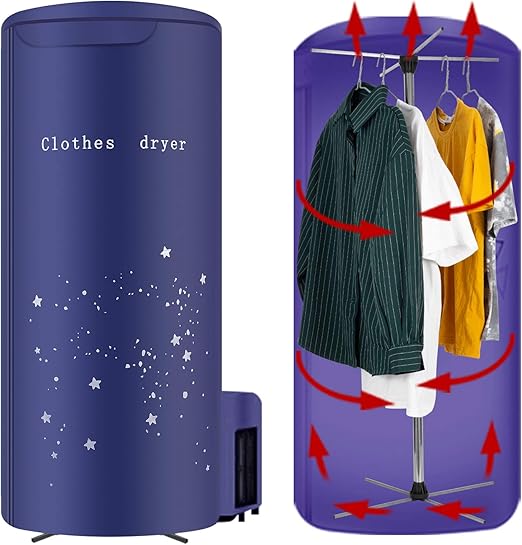 Clothes Dryer Portable Travel Mini 900W dryer machine