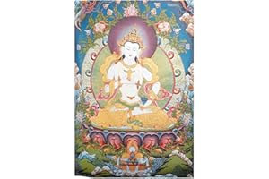Prime Feng Shui Silk Embroidery Tibetan Vajrasattva Thangka Tapestry Wall Hanging Wall Art for Home Décor Meditation