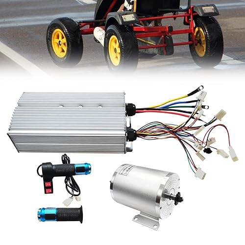48v 2000w Electric Brushless Dc Motor Complete Kit, 4300rpm High Speed Motor W/Battery Display LCD Throttle, For Electric Scooter Bicycle Motorcycle Mid Drive Motor