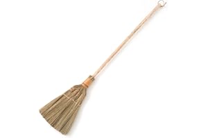 TTS For Home Vietnamese Straw Soft Broom for Cleaning with Long Handle Broom- Broom Decorative 9.45'' Width, 45.28" Length