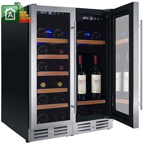 Nevera de vino de 42 botellas. Nevera para vinos Nevada yN-NW42D-S ...