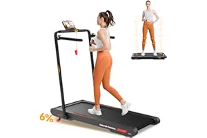 Sperax 4 in 1 Foldable Walking Vibration Pad with 6% Incline,7.5 MPH Treadmills for Home with Remote Control, 3.0HP Walking P