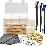 Gun Cleaning Kit in Big Box, 4-in-1 Cleaning Supplies Includes Brushes, Patches, Swabs, Cloth - Lint Free, Highly Absorbent Supplies for All Guns Maintaining, Fit Most Caliber
