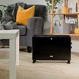 Zanussi 2000W Electric Convector Heater Freestanding Black 3 Heat Settings view 4