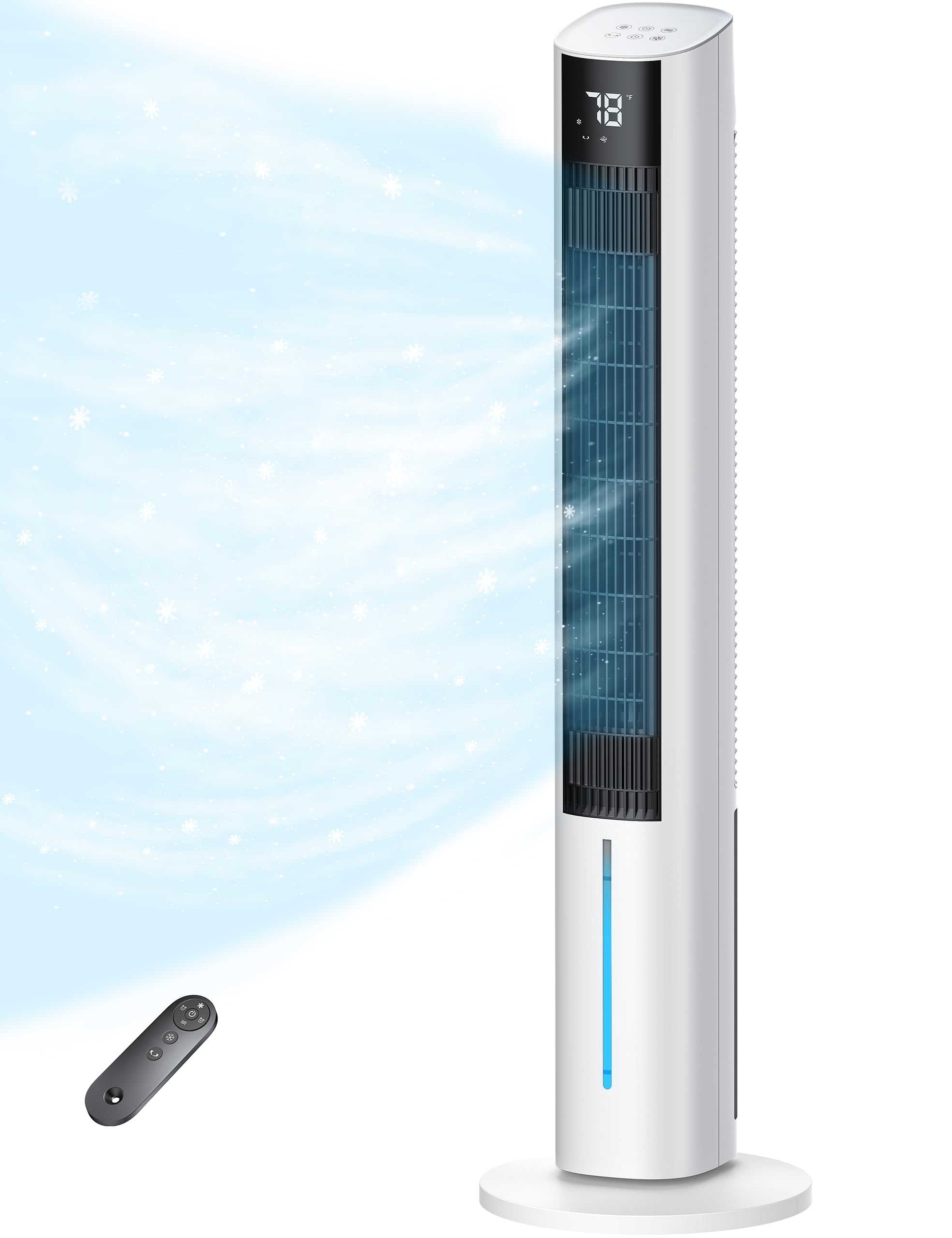 Photo 1 of ***LEAKS WATER***AEROZY Windowless Portable Air Conditioner, 45.4" Evaporative Cooler with Remote for Room No Window, Digital Display, 12H Timer, Quiet Cooling Fan for Bedroom and Indoor Use***LEAKS WATER***