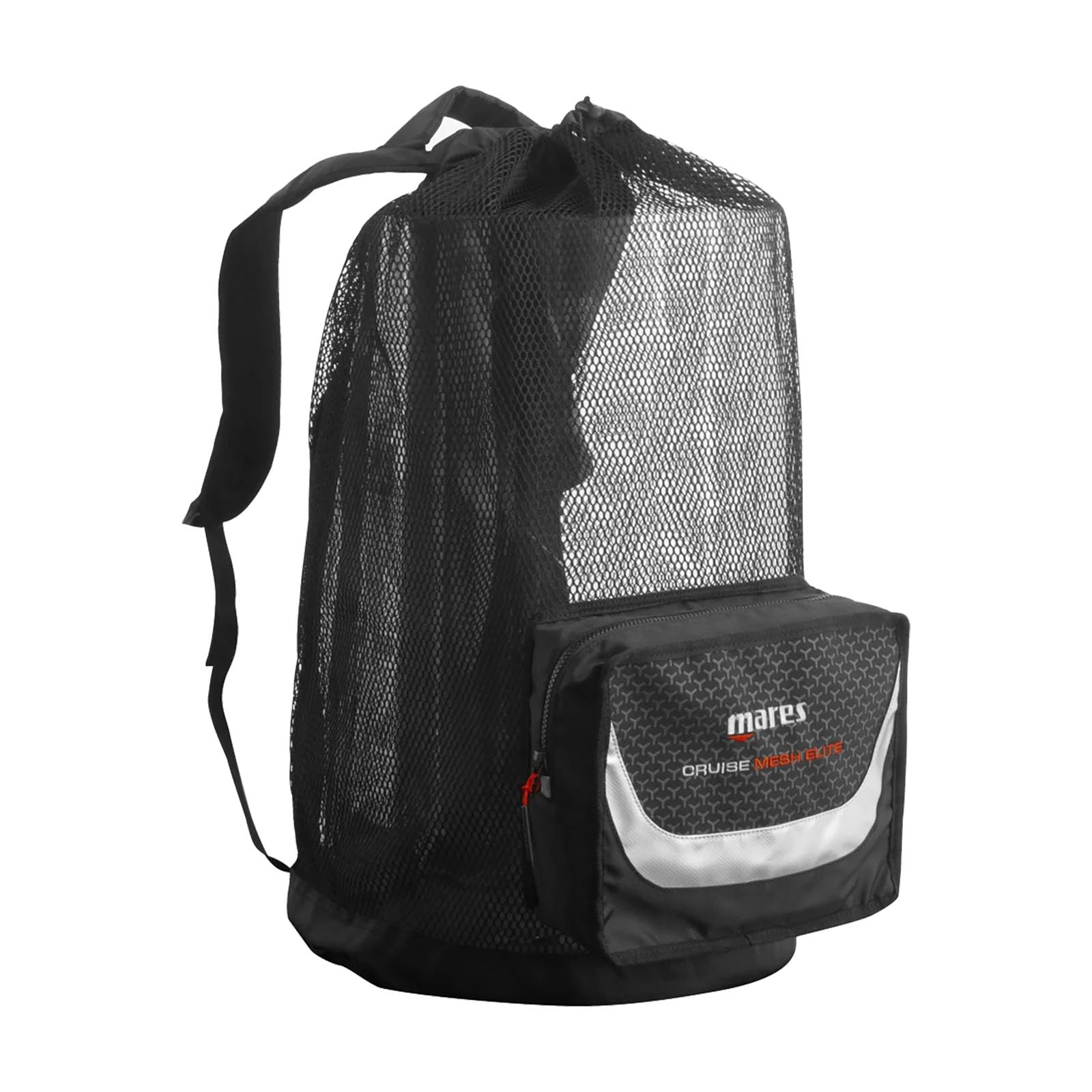 Mares Cruise Mesh Elite Backpack, Black/White, XL, Modern, Sporty, Minimalist
