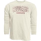 Blue 84 NCAA Unisex-Adult NCAA Officially Licensed Long Sleeve T-Shirt Ivory Dyed Ringspun Vintage
