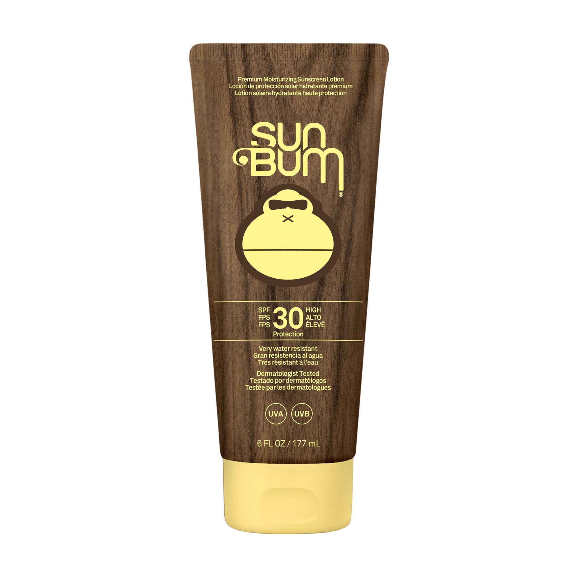 Sun Bum Original SPF 30 Sun Cream Lotion, Moisturizing Sunscreen with Vitamin E, Vegan and Reef Friendly, Broad Spectrum UVA/UVB Protection, 177ml