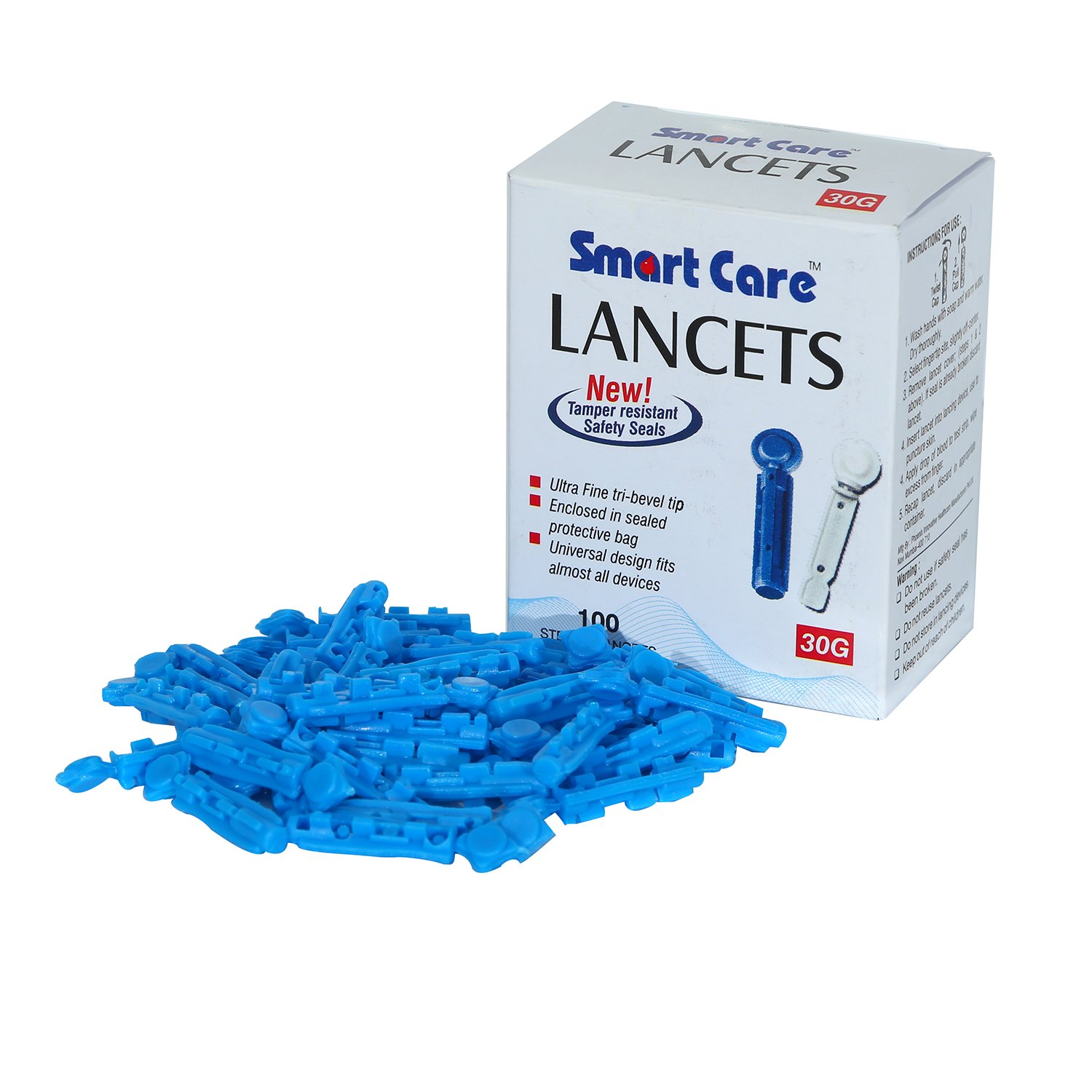 Smart Care Lancet Needle 100 Pieces (Pack of 3) Amazon.in Health