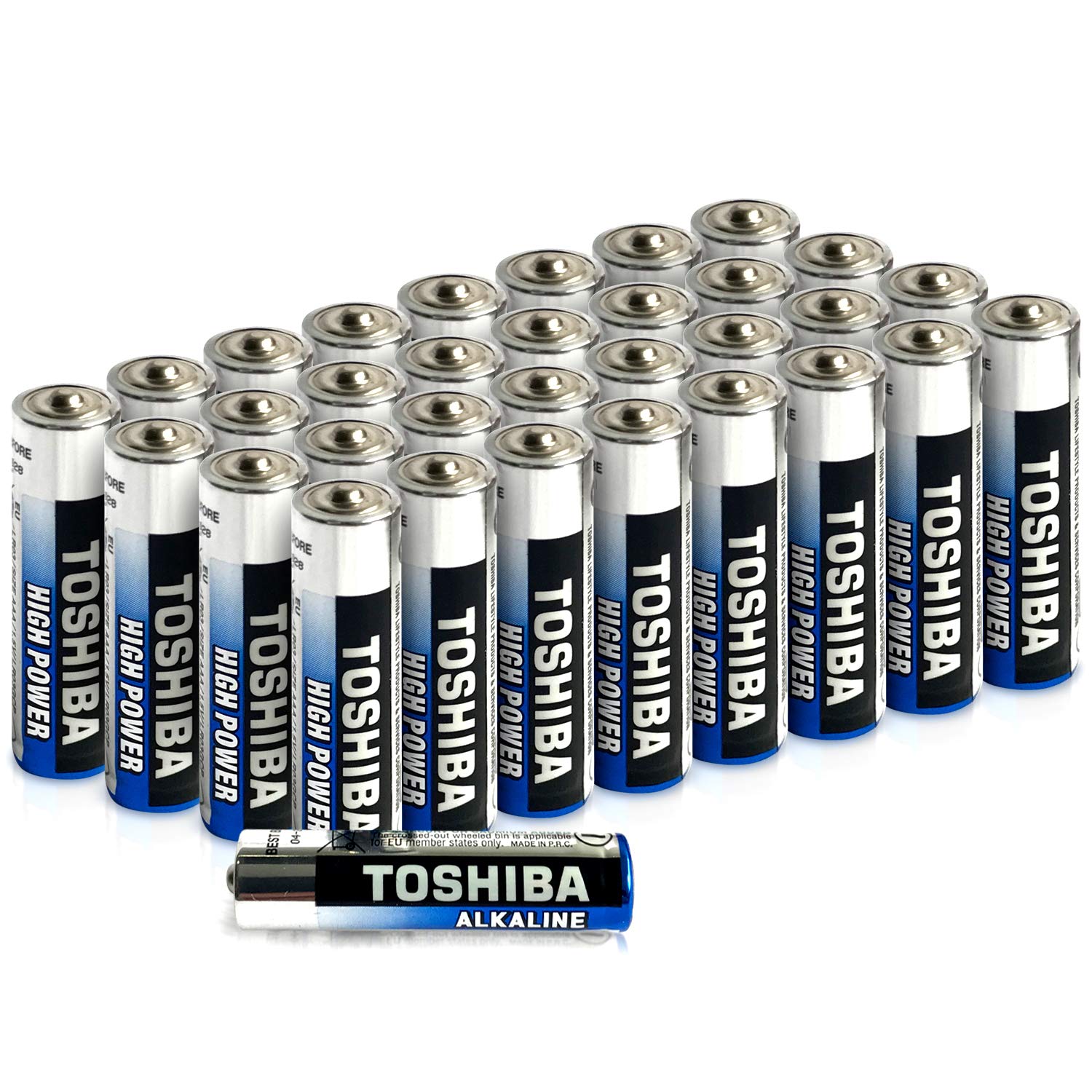 Toshiba AAA Alkaline Batteries 40 Pack | High Power | Extra Long Operating Time | LR03 Superior Japanese Quality | Super Value Bulk Pack